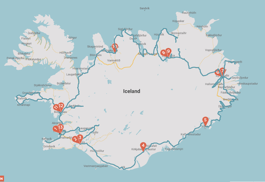 Going A-Viking: Itinerary